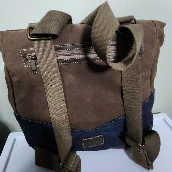 Cargo It backpack crossbody bag canvas backpack - Picture 8 of 9